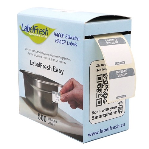 LabelFresh Easy - 500 labels - dinsdag/tuesday