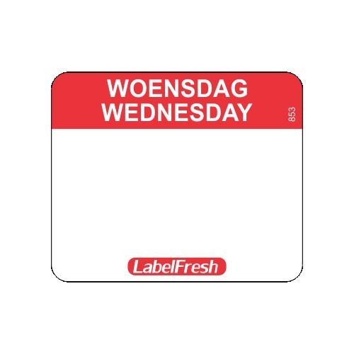 LabelFresh Easy - 500 labels - woensdag/wednesday