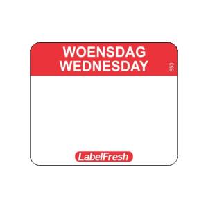 LabelFresh Easy - 500 labels - woensdag/wednesday
