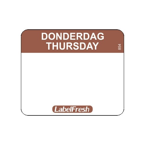 LabelFresh Easy - 500 labels - donderdag/thursday