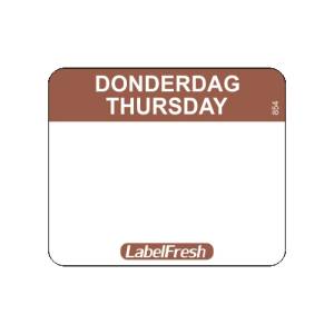 LabelFresh Easy - 500 labels - donderdag/thursday