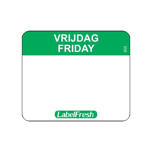 LabelFresh Easy - 500 labels - vrijdag/Friday
