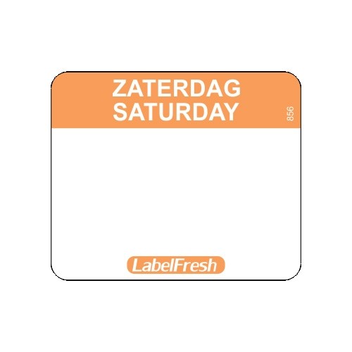 LabelFresh Easy - 500 labels - zaterdag/saturday