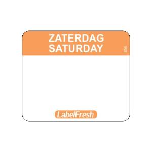 LabelFresh Easy - 500 labels - zaterdag/saturday