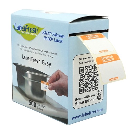 LabelFresh Easy - 500 labels - zaterdag/saturday
