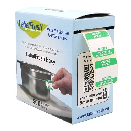 LabelFresh Easy - 500 labels - vrijdag/friday - weg op
