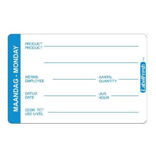 LabelFresh Pro - 500 labels - maandag/monday