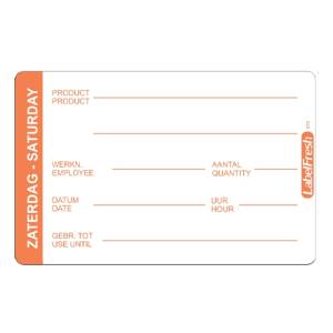 LabelFresh Pro - 500 labels - zaterdag/saturday