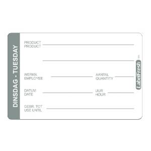 LabelFresh Pro - 500 labels - dinsdag/tuesday