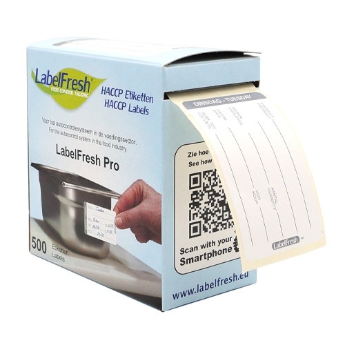 LabelFresh Pro - 500 labels - dinsdag/tuesday