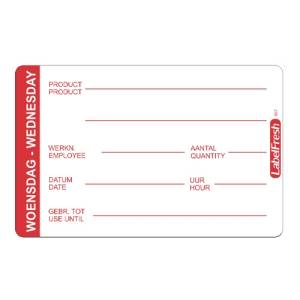 LabelFresh Pro - 500 labels - woensdag/wednesday