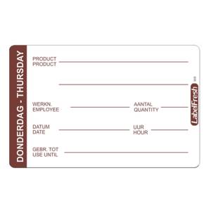 LabelFresh Pro - 500 labels - donderdag/thursday