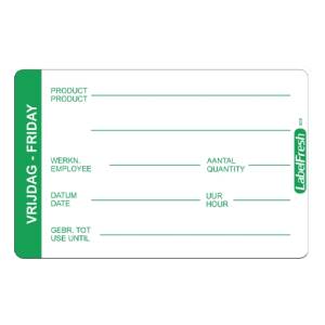 LabelFresh Pro - 500 labels - vrijdag/friday