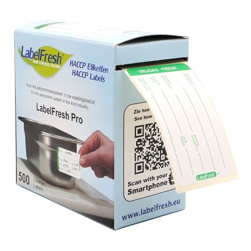 LabelFresh Pro - 500 labels - vrijdag/friday