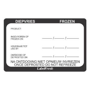 LabelFresh Warning - 500 labels - Diepvries