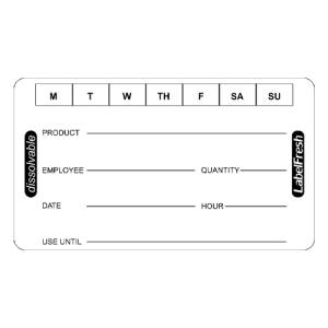 LabelFresh Pro - 250 labels - oplosbaar 7 dagen