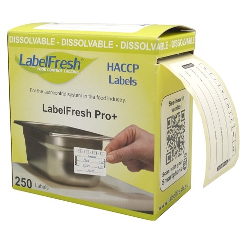 LabelFresh Pro - 250 labels - oplosbaar 7 dagen