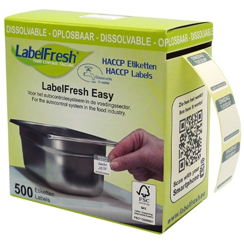 Labelfresh Easy Oplosbaar - 500 labels - dinsdag/tuesday