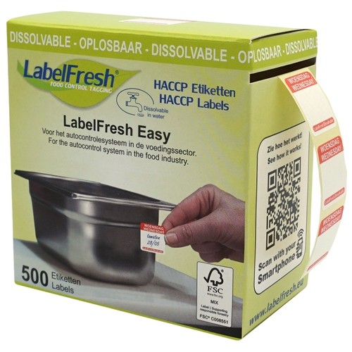 Labelfresh Easy Oplosbaar - 500 labels - woensdag/wednesday