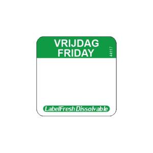 Labelfresh Easy Oplosbaar - 500 labels - vrijdag/Friday