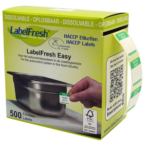 Labelfresh Easy Oplosbaar - 500 labels - vrijdag/Friday