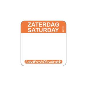 Labelfresh Easy Oplosbaar - 500 labels - zaterdag/saturday