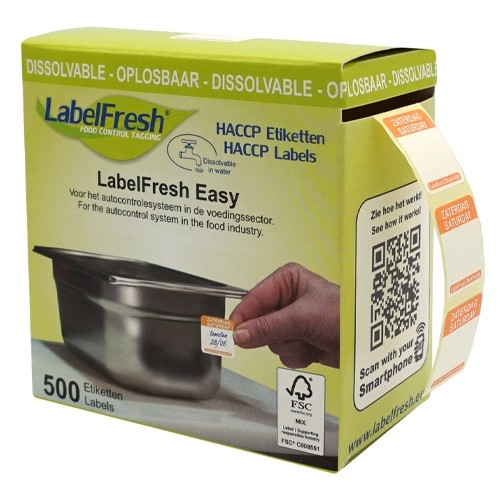 Labelfresh Easy Oplosbaar - 500 labels - zaterdag/saturday