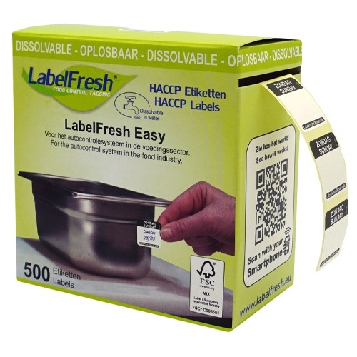 Labelfresh Easy Oplosbaar - 500 labels - zondag/Sunday