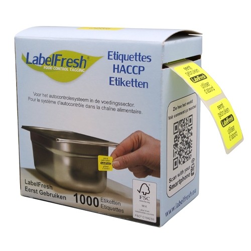Labelfresh Warning - 1000 labels - eerst gebruiken