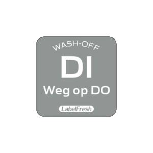 Labelfresh 500 labels - Wash-off - Dinsdag NL - met weg op
