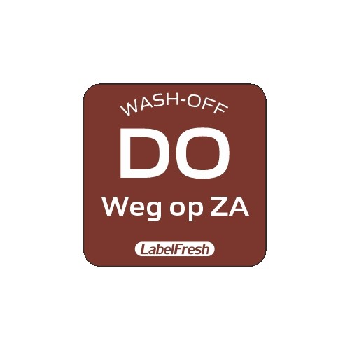 Labelfesh 500 labels - Wash-off - Donderdag NL - met weg op