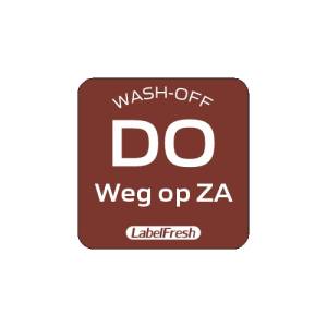 Labelfesh 500 labels - Wash-off - Donderdag NL - met weg op
