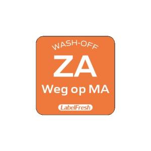Labelfresh 500 labels - Wash-off - Zaterdag NL - met weg op