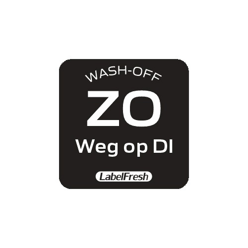 Labelfresh 500 labels - Wash-off - Zondag NL - met weg op