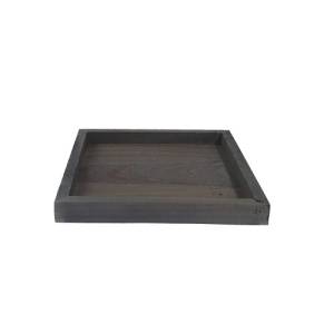 Tray hout decoratief afm. 27x27cm. hout