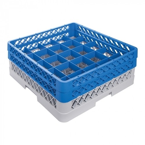 Vaatwaskorf tbv bekers  M/2 opzetrand 25-vaks | Ø 89 mm | H. 160 mm  CaterRacks