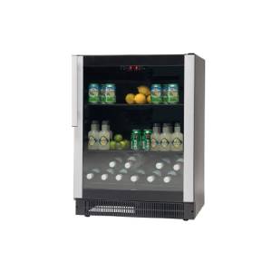 Koelkast met glazen deur M 95 afm. 595x573x820mm. 230v/100w Nordcap