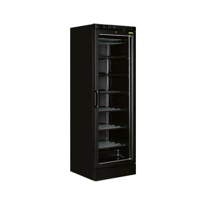 Vrieskast met glazen deur TK 385 G afm. 595x640x1840mm. 230v/570w zwart Nordcap