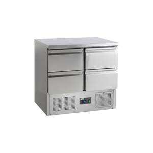 Établi réfrigéré KT 9 4Z, dimensions : 900 x 700 x 877 mm, 230 V/160 W Nordcap
