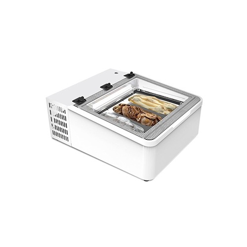 IJsvitrine Mini Cream 3V LED afm. 654x790x345mm. 230v/100w Nordcap