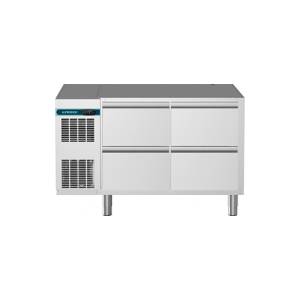 Établi réfrigéré 4 tiroirs CLM 650 2-7031 dim. 1245 x 700 x 800 mm. 230 V / 220 W Nordcap