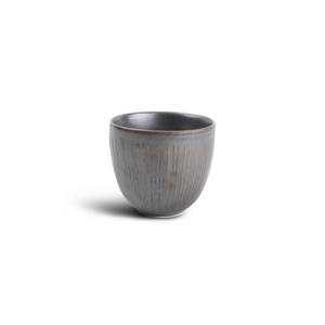 Kop inh. 15cl. gestreept zilver Brass F2D