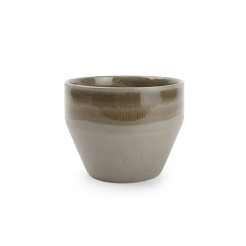 Kom diam. 11cm. hgt 8cm. bruin Structo F2D