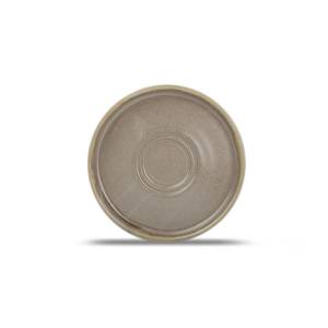 Schotel diam. 14cm. hgt 1,5cm. voor kop inh. 8/14cl. bruin Structo F2D