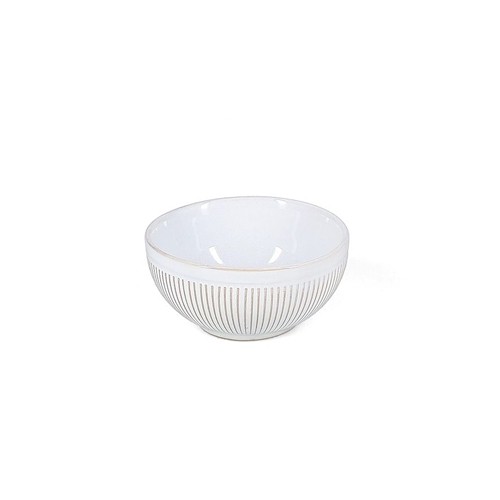 Kom diam. 11,5cm. hgt. 5,5cm. gestreept wit Brass F2D