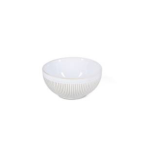 Schale, Durchmesser 11,5 cm, Höhe 5,5 cm, gestreiftes weißes Messing F2D