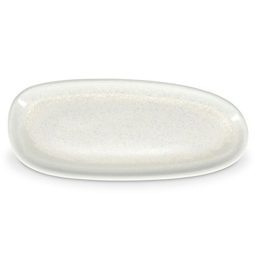 Dimensions de l'assiette à plat : 34 x 14,5 cm. Blanc givré Ceres F2D