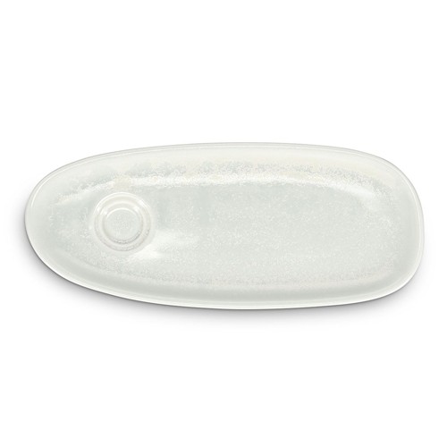 Saucer dimensions 35x15cm. Universal frost white Ceres F2D