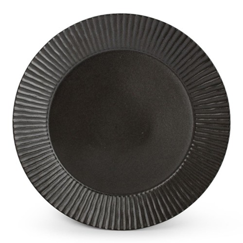 Bord plat diam. 26cm. zwart Aurora F2D