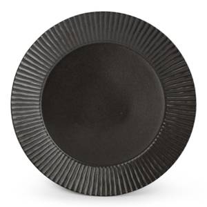 Assiette plate de diamètre 26 cm. Noir Aurora F2D